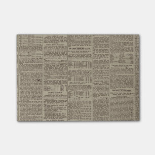 Vintage Zeitung 1902 Post-it Klebezettel