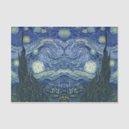 Vintage Zeitung der Sternennacht Seidenpapier