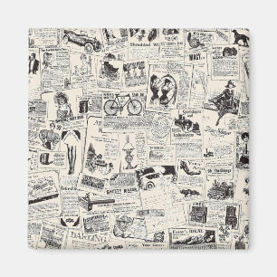 Vintage Zeitung Magnet
