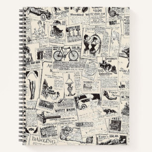 Vintage-Zeitung Notizbuch