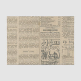 Vintage Zeitung Seidenpapier