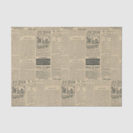 Vintage Zeitung Seidenpapier