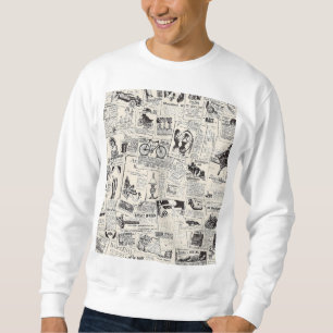 Vintage Zeitung Sweatshirt