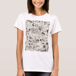 Vintage Zeitung T-Shirt