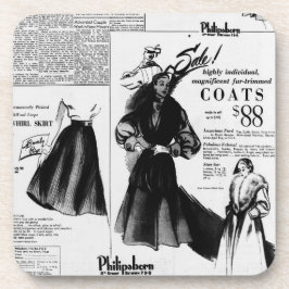 Vintage Zeitung vom 26. Oktober 1951 Getränkeuntersetzer