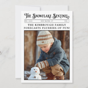 Vintage-Zeitungs-Custom-Headline-Foto Weihnachten