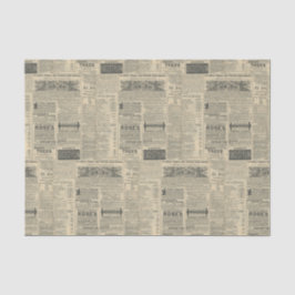 Vintage Zeitungsanzeigen Seidenpapier