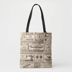Vintage Zeitungsbanner und Werbeetiketten v