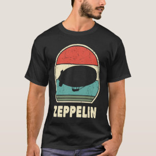 Vintage Zeppelin Retro Sonnenuntergang Dirigible L T-Shirt