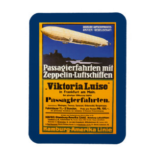 Vintage Zeppelin Viktoria Luise Magnet