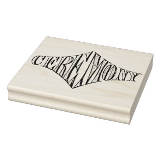 Vintage Zeremonie Typografie Rubber Art Briefmarke Gummistempel