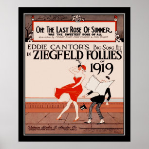 Vintage Ziegfield Unsinnigkeiten von 1919 Poster