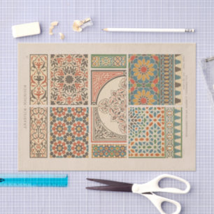 Vintage Zierdesigns Heinrich Dolmetsch Seidenpapier