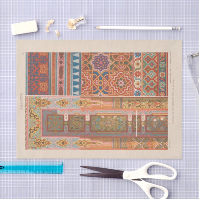 Vintage Zierdesigns | Heinrich Dolmetsch Seidenpapier (Handwerk)