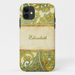 Vintage Zierflora 3 iPhone 11 Hülle