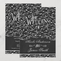 Vintage Zierhochzeit in Schwarz/Weiß
