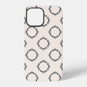 Vintage-Ziermuster nahtlos. Schwarz und weiß iPhone 12 Hülle
