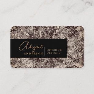 Vintage Zierschrift Beruflich Golden Signature Visitenkarte