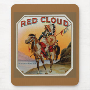 Vintage Zigarren-Grafik Mousepad
