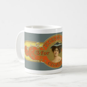 Vintage-Zigarrenband-Etikettenkunst, Florodora-Zig Kaffeetasse