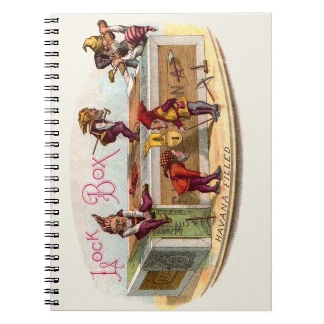 Vintage Zigarrenboxen Notizblock (Vorderseite)