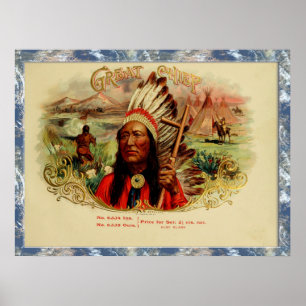 Vintage Zigarrenboxen Poster