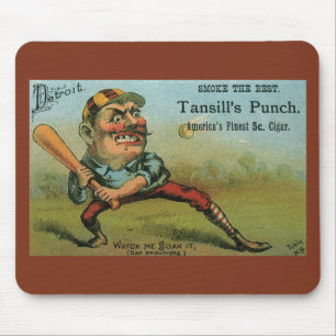 Vintage-Zigarrenetikett, Sports Baseball Tansill P Mousepad
