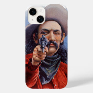 Vintage-Zigarrenetiketten-Kunst, Cowboy trifft ins Case-Mate iPhone 14 Hülle