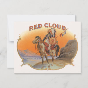 Vintage-Zigarrenetiketten-Kunst, Rothcloud-Indiane