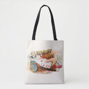 Vintage-Zigarrenetiketten-Kunst Straight Flush mit