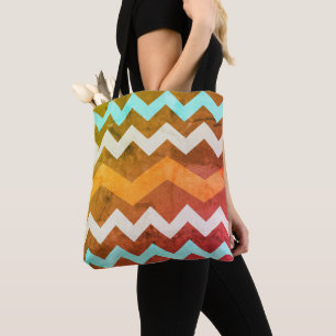Vintage Zigzag Tote Bag