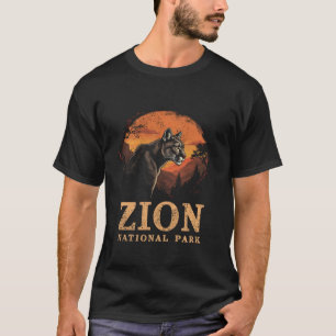 Vintage Zion Nationalpark Puma Retro Puma Wandern T-Shirt