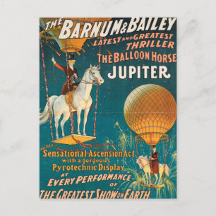 Vintage: Zirkus Barnum & Bailey - Postkarte