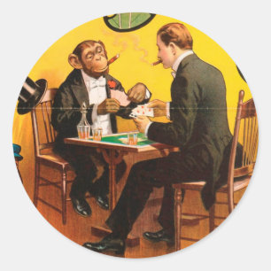 Vintage: Zirkus Barnum & Bailey - Runder Aufkleber