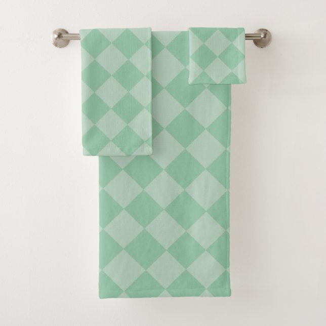 Vintage-Zirkus-Diamant Badhandtuch Set (Insitu)