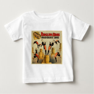 Vintage Zirkus Jahrmarktposter Baby T-shirt
