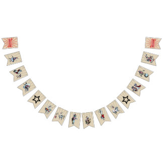 Vintage Zirkus-Party-Fahne Wimpelkette