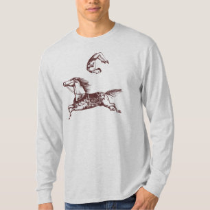 Vintage-Zirkus-Pferd-Akrobat-Trick-Reiter-T-Shirt T-Shirt