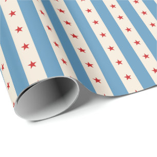Vintage-Zirkus-Sterne & Streifen-Party-Muster   Re Geschenkpapier