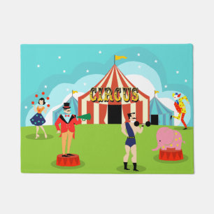 Vintage Zirkus-Tür-Matte Fußmatte