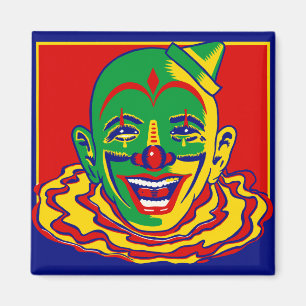 Vintage-Zirkusclown-Magnet Magnet