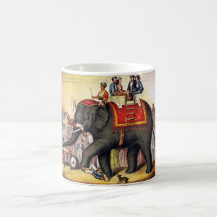 Vintage Zirkuselefant Tasse