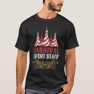 Vintage-Zirkuspersonal Retro-Karnevalsthema Zirkus T-Shirt
