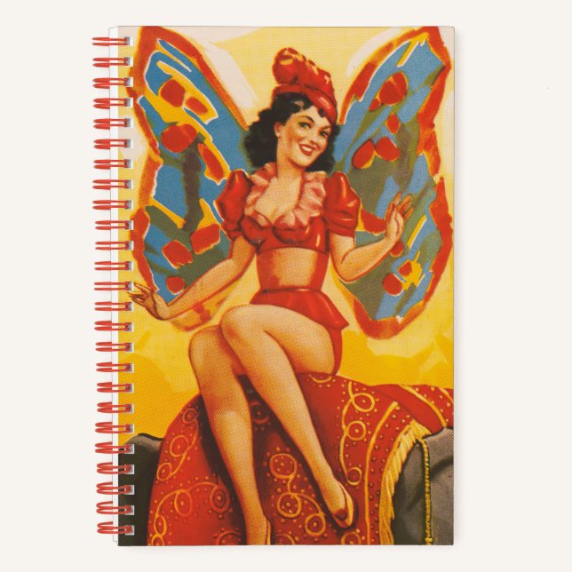 Vintage-Zirkusposter von Clyde Beatty Notizbuch (Vorderseite)