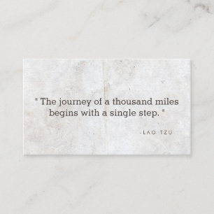 Vintage Zitat-Geschäfts-Karte für Autoren, Visitenkarte