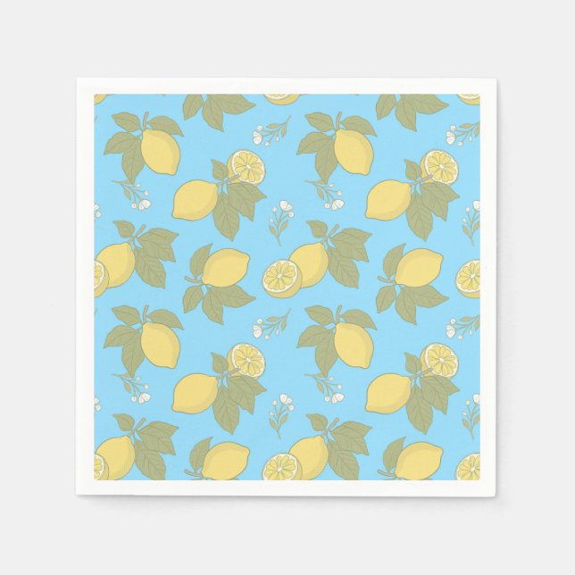Vintage Zitrone Serviette (Vorderseite)