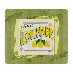 Vintage Zitronenlimonade Schild Zitrone Sommer Obs Schneidebrett