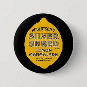 Vintage Zitronenmarmelade Etikett Button