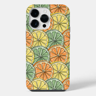 Vintage-Zitronenmuster iPhone 14 Pro Max Hülle