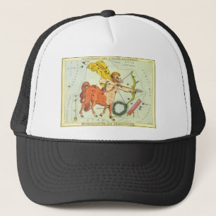 Vintage Zodiac Astrologie Schütze Sternbild Truckerkappe